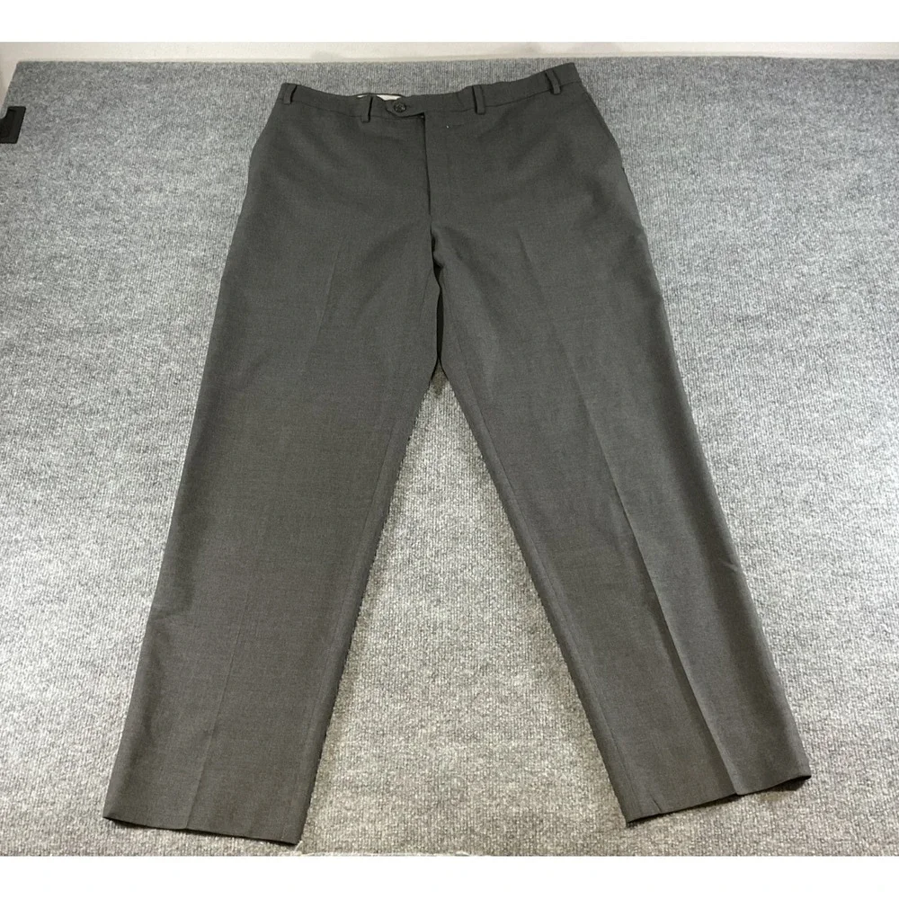Lauren Ralph Lauren Total Comfort Dress Pants Mens 38x32 Gray Stretch Flat Front